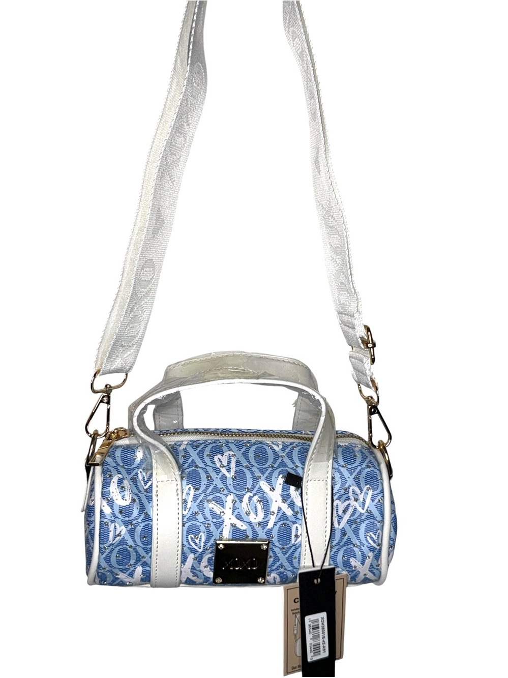 XOXO Sparkly Mini X-body Barrel Bag - NWT